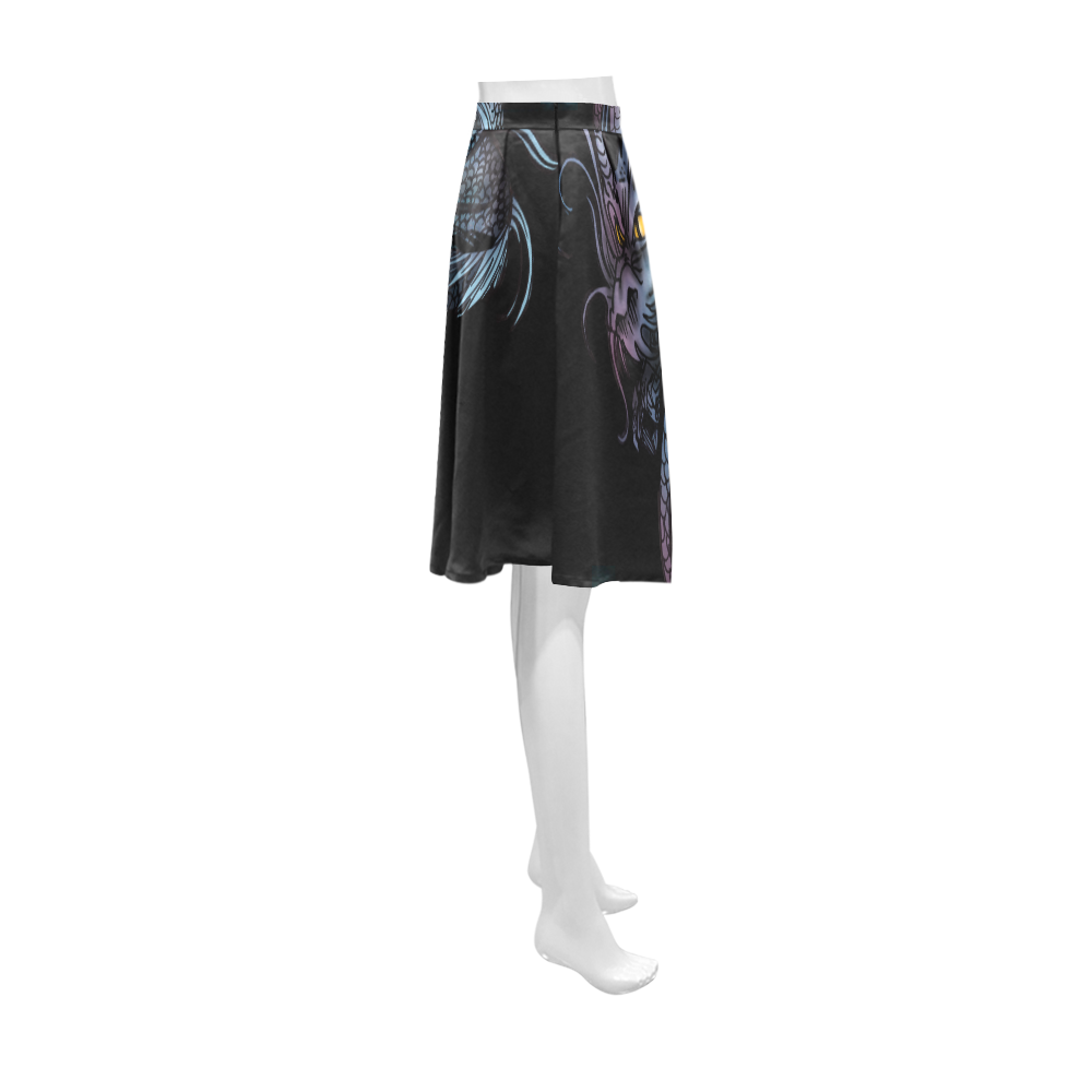 Dragon Swirl Athena Women's Short Skirt (Model D15)