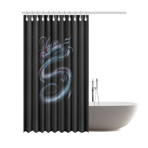Dragon Swirl Shower Curtain 72"x84"