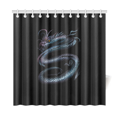 Dragon Swirl Shower Curtain 72"x72"
