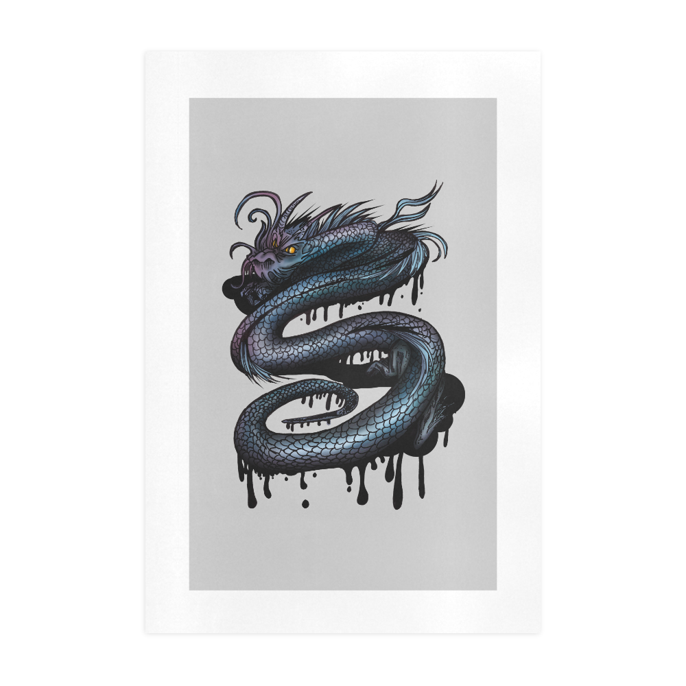 Dragon Swirl Art Print 19‘’x28‘’
