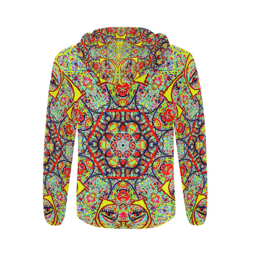 Thleudron Charleston All Over Print Full Zip Hoodie for Men (Model H14)