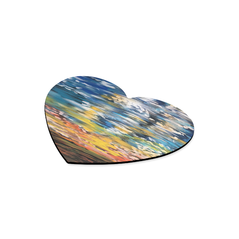 Sundown Heart-shaped Mousepad