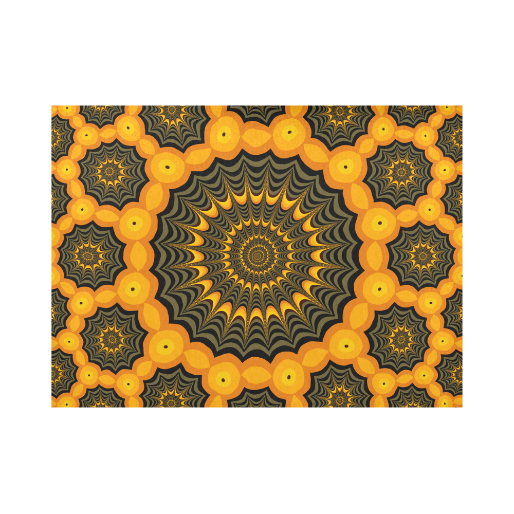 Halloween fractal spider webs Placemat 14’’ x 19’’ (Set of 6)