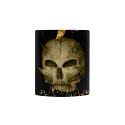 The golden skull Custom Morphing Mug