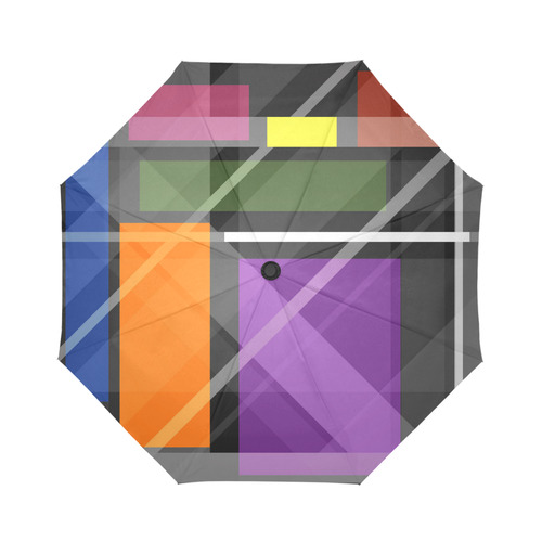 Crossing Shapes Auto-Foldable Umbrella (Model U04)