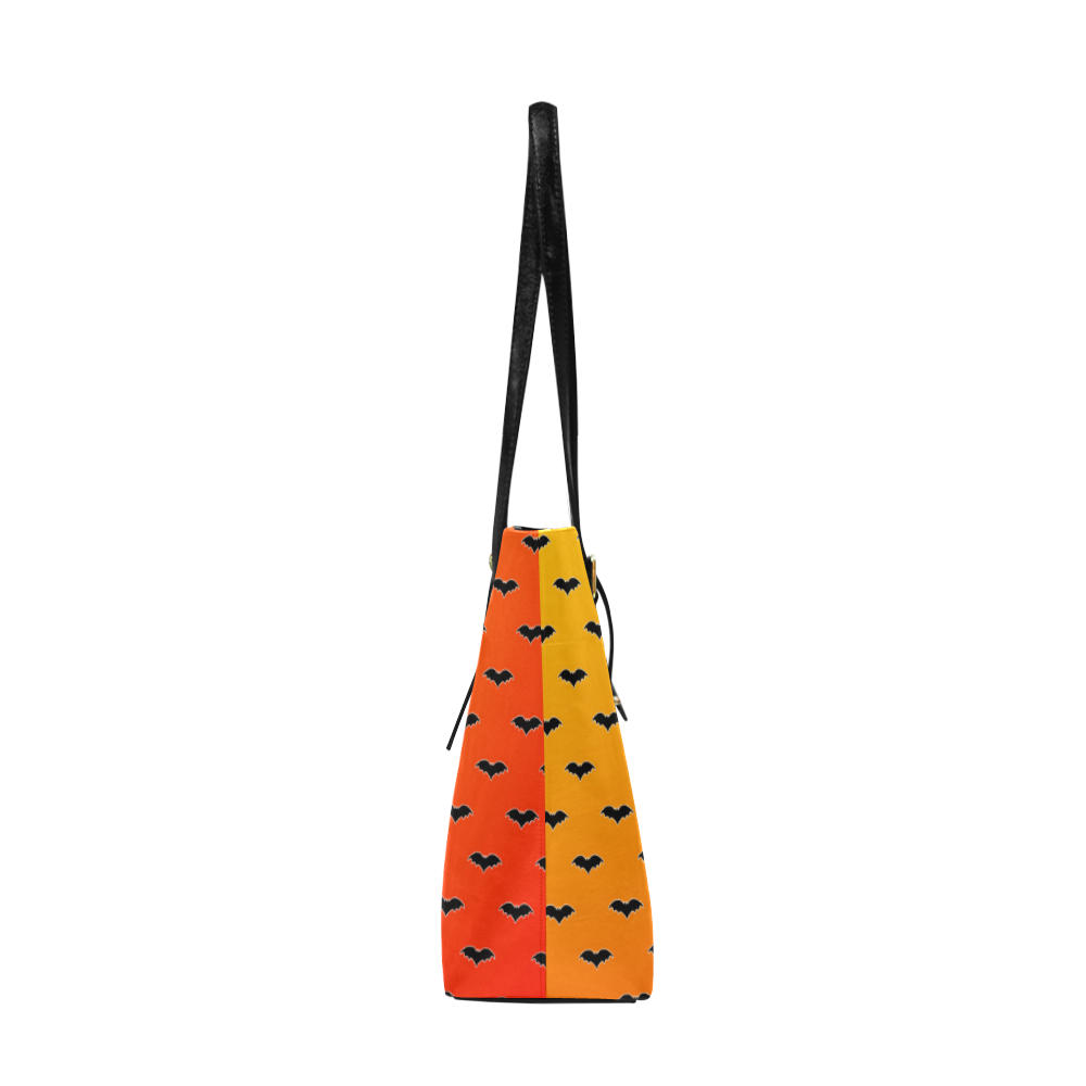Tiny Bats Orange Euramerican Tote Bag/Large (Model 1656)
