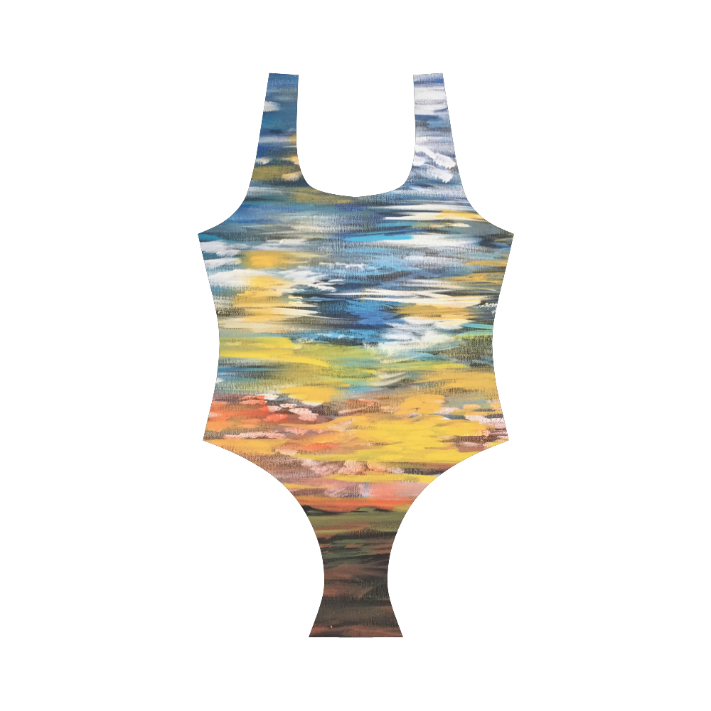 Sundown Vest One Piece Swimsuit (Model S04)