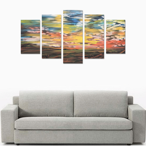 Sundown Canvas Print Sets A (No Frame)