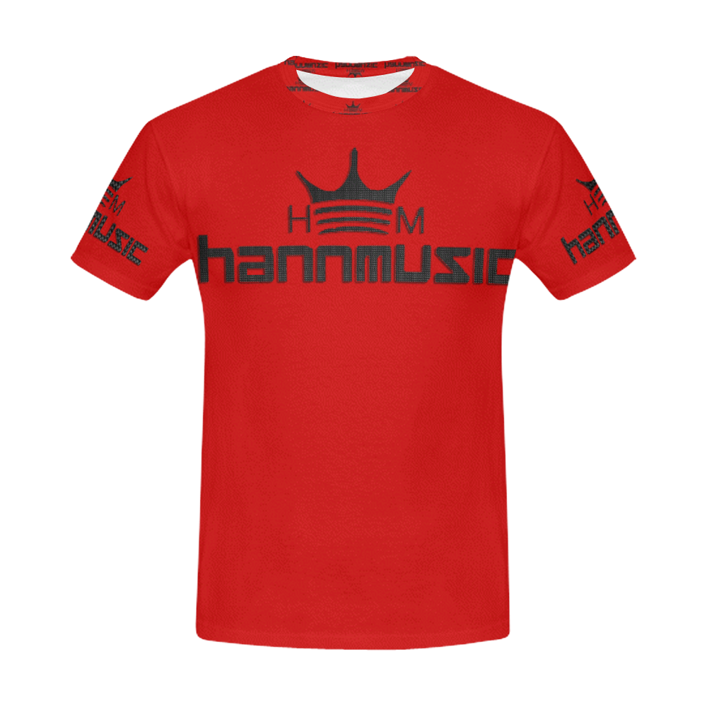 hannmusic red logo shirt All Over Print T-Shirt for Men (USA Size) (Model T40)