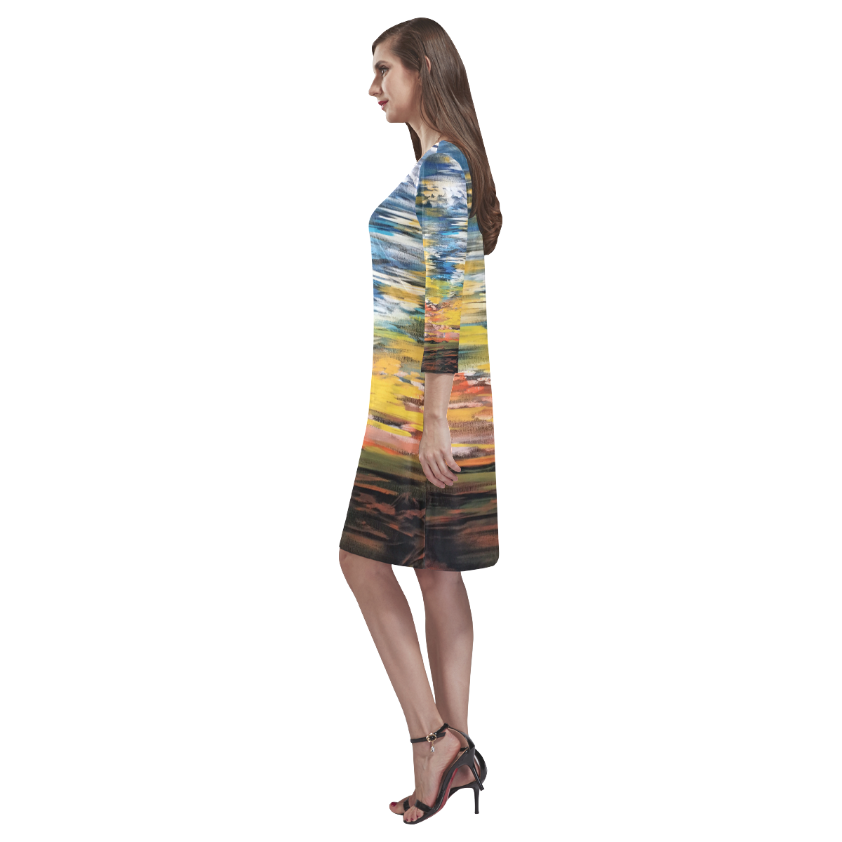 Sundown Rhea Loose Round Neck Dress(Model D22)