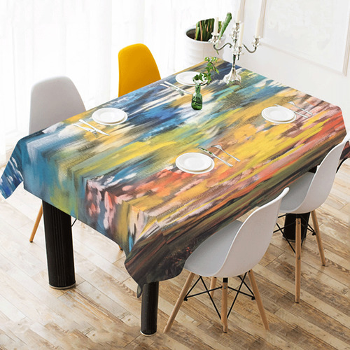 Sundown Cotton Linen Tablecloth 60" x 90"