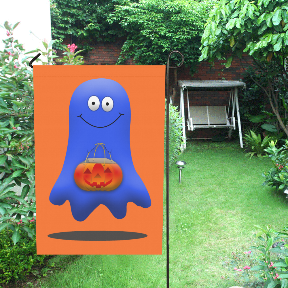 Halloween Boo Man Ghost Garden Flag 28''x40'' （Without Flagpole）