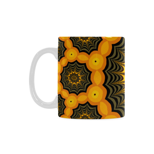 Halloween fractal spider webs White Mug(11OZ)