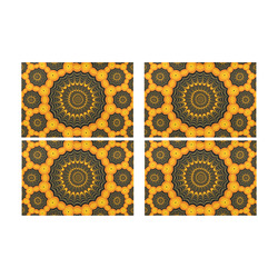 Halloween fractal spider webs Placemat 12’’ x 18’’ (Set of 4)