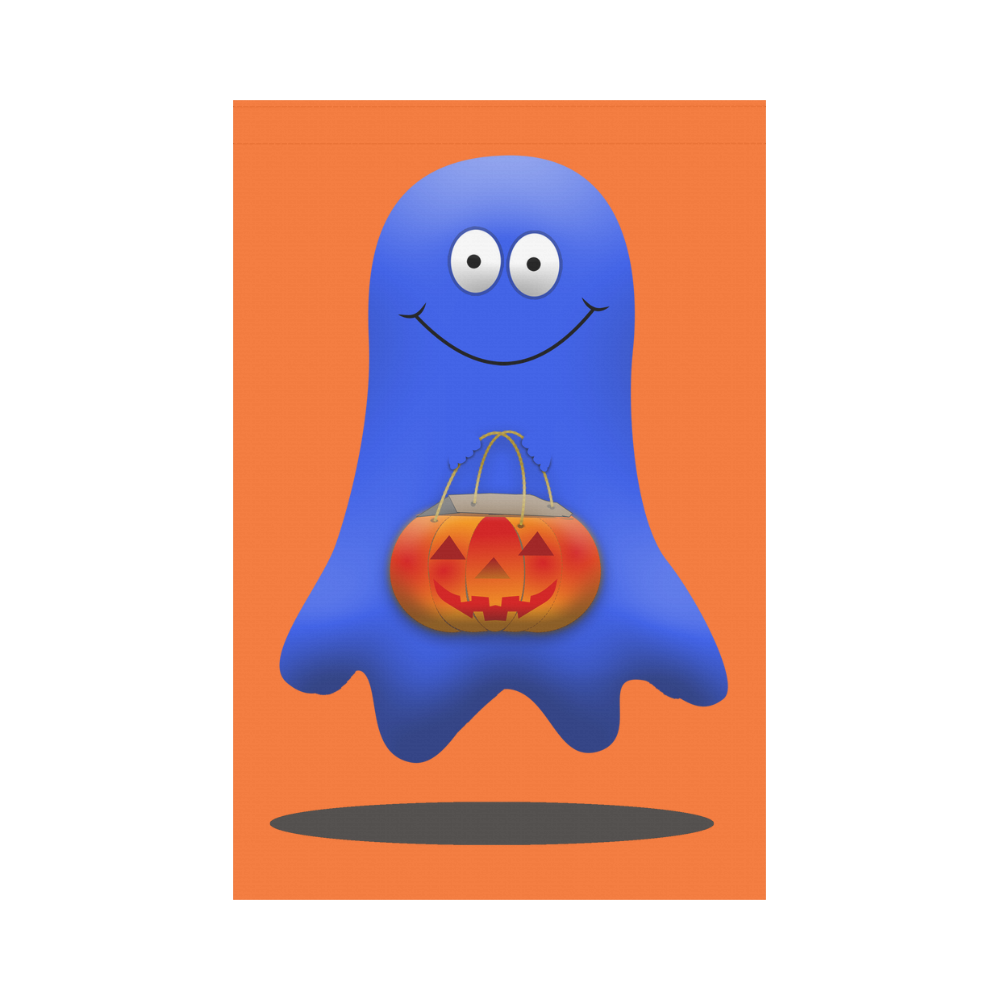 Halloween Boo Man Ghost Garden Flag 12‘’x18‘’（Without Flagpole）