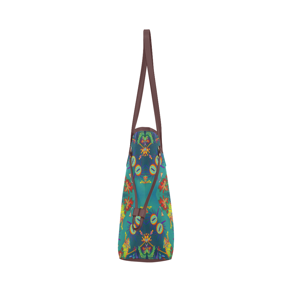 FOREST LIFE Clover Canvas Tote Bag (Model 1661)