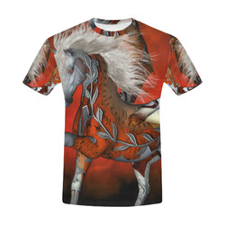 Awesome steampunk horse with wings All Over Print T-Shirt for Men (USA Size) (Model T40)