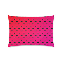 Tiny Bats Pink Custom Zippered Pillow Case 16"x24"(Twin Sides)
