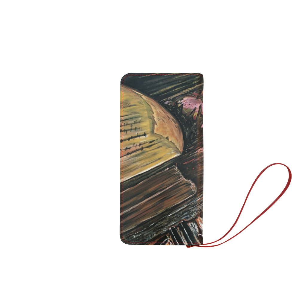 Broken Piano Women's Clutch Wallet (Model 1637)