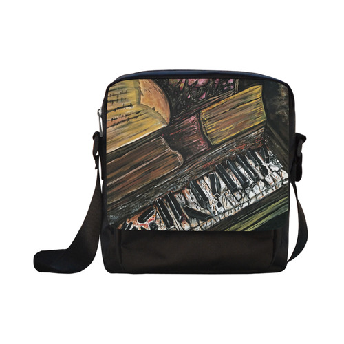 Broken Piano Crossbody Nylon Bags (Model 1633)