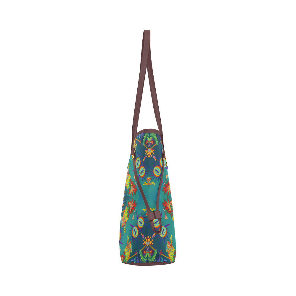 FOREST LIFE Clover Canvas Tote Bag (Model 1661)