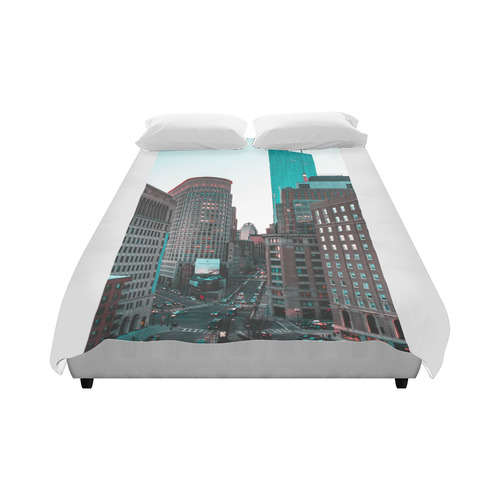 City Skyline Duvet Cover 86"x70" ( All-over-print)