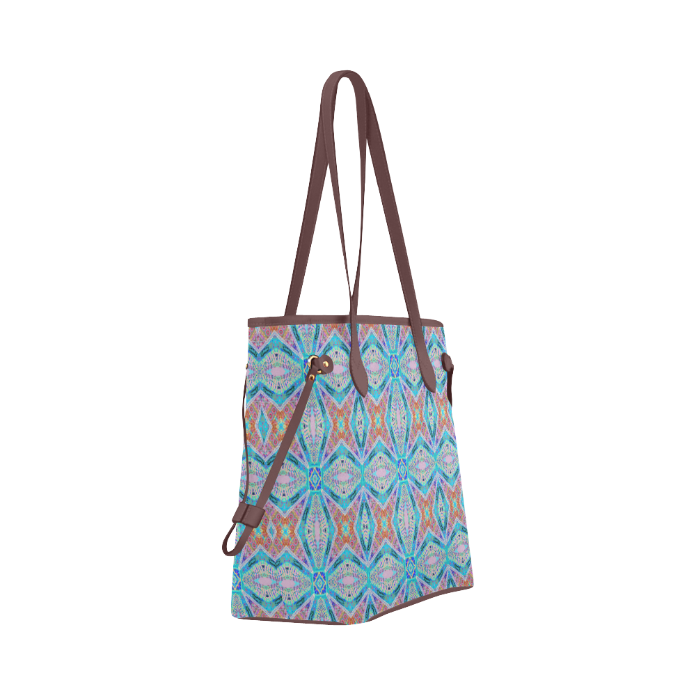 Stars within Flowers Clover Canvas Tote Bag (Model 1661)