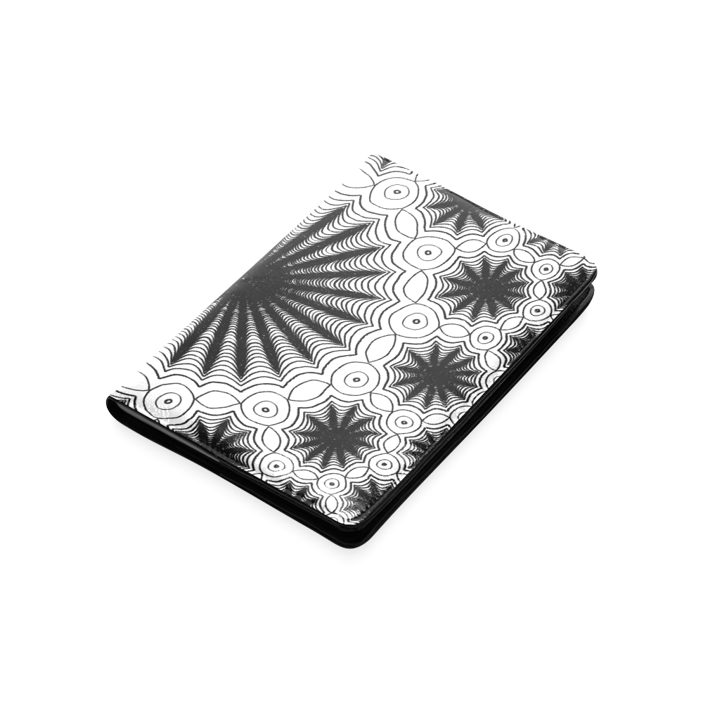 Black and white spiders lace pattern Custom NoteBook A5