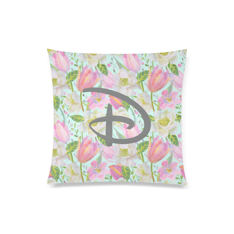 Rose & Tulips Custom Zippered Pillow Case 20"x20"(Twin Sides)