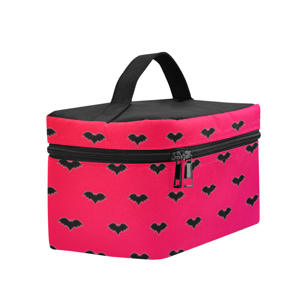 Tiny Bats Pink Cosmetic Bag/Large (Model 1658)