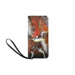 Awesome steampunk horse with wings Women's Clutch Purse (Model 1637)