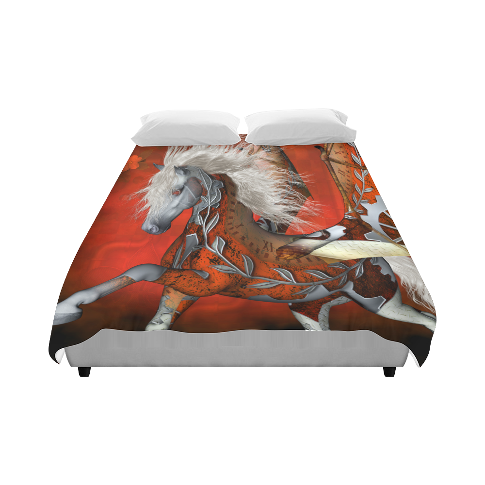 Awesome steampunk horse with wings Duvet Cover 86"x70" ( All-over-print)