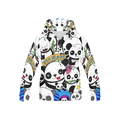 Pandaworldbb All Over Print Hoodie for Kid (USA Size) (Model H13)