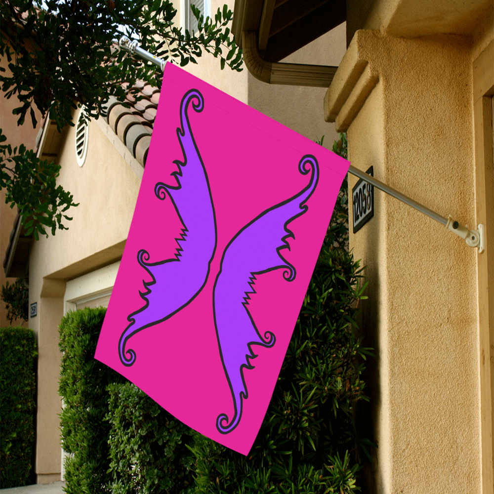Fairy Wings Purple Garden Flag 28''x40'' （Without Flagpole）