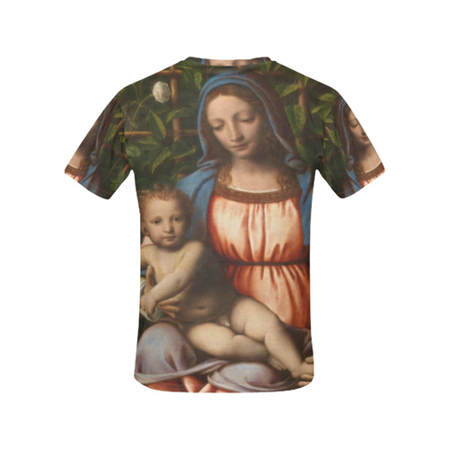 Madonna Of Roses From Bernardino Luini All Over Print T-Shirt for Women (USA Size) (Model T40)