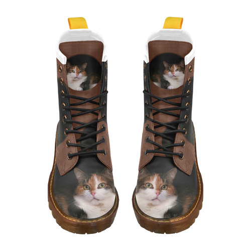 The Kitty In The Hole High Grade PU Leather Martin Boots For Women Model 402H
