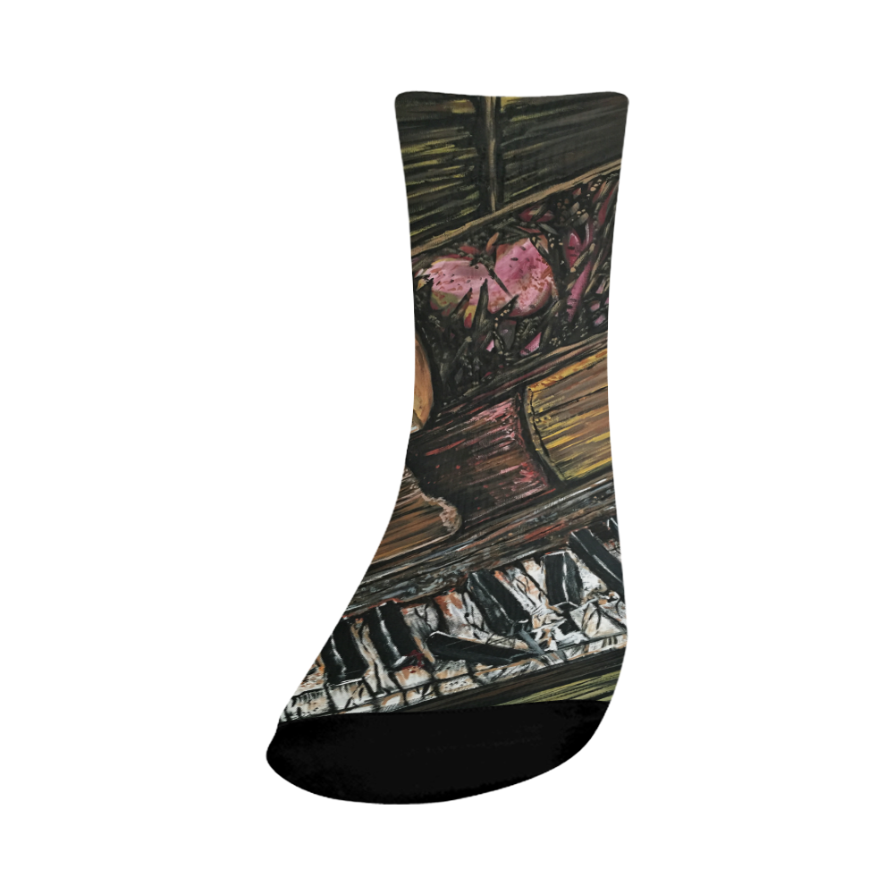 Broken Piano Crew Socks