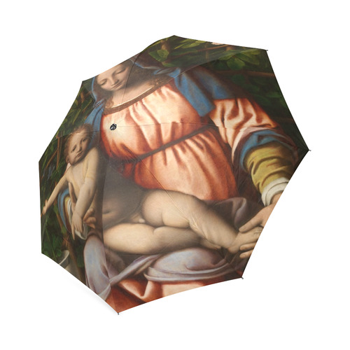 Madonna Of Roses From Bernardino Luini Foldable Umbrella (Model U01)