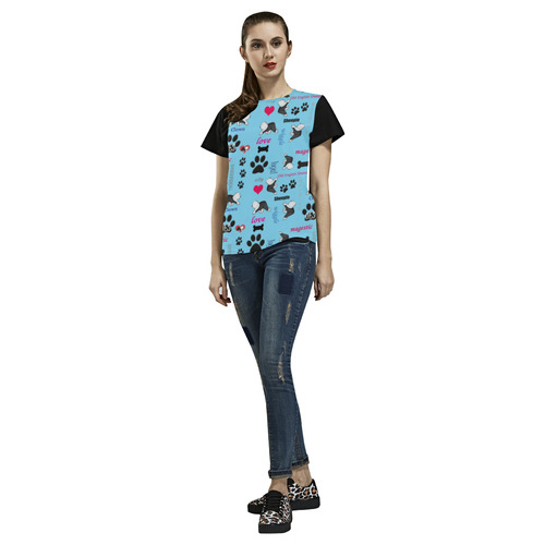 wordscolor All Over Print T-Shirt for Women (USA Size) (Model T40)
