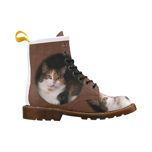 The Kitty In The Hole High Grade PU Leather Martin Boots For Women Model 402H