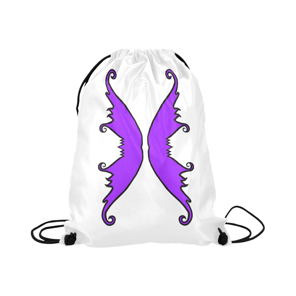 Fairy Wings Purple Large Drawstring Bag Model 1604 (Twin Sides)  16.5"(W) * 19.3"(H)
