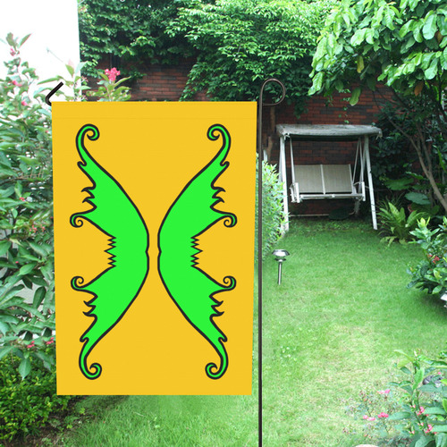 Fairy Wings Green Garden Flag 12‘’x18‘’（Without Flagpole）