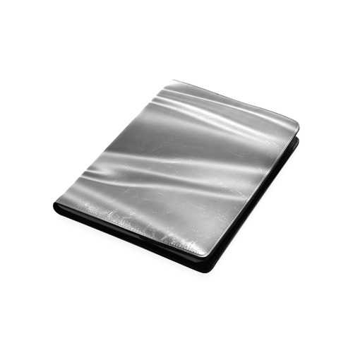 Metallic grey satin 3D texture Custom NoteBook B5
