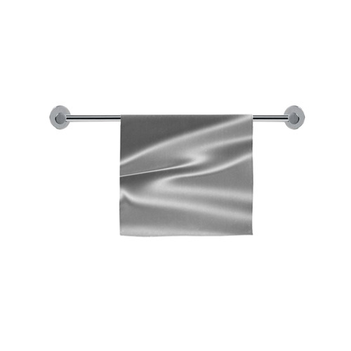 Metallic grey satin 3D texture Custom Towel 16"x28"