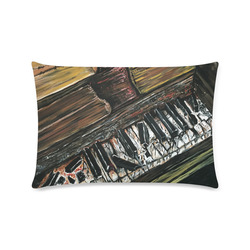 Broken Piano Custom Zippered Pillow Case 16"x24"(Twin Sides)