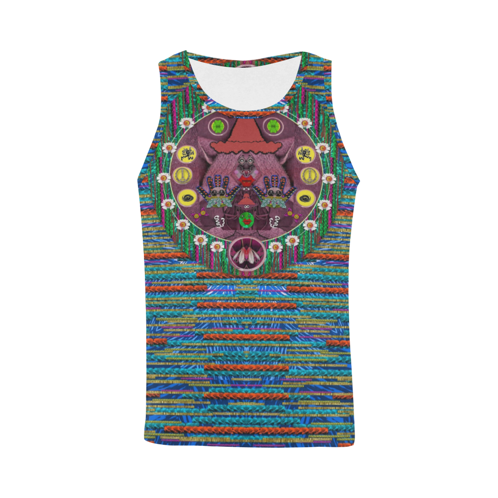 Peace In The Troll woody wood All Over Print Tank Top for Men (Model T43)