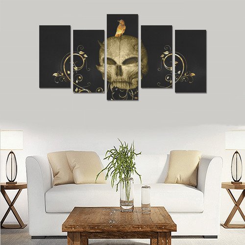 The golden skull Canvas Print Sets E (No Frame)