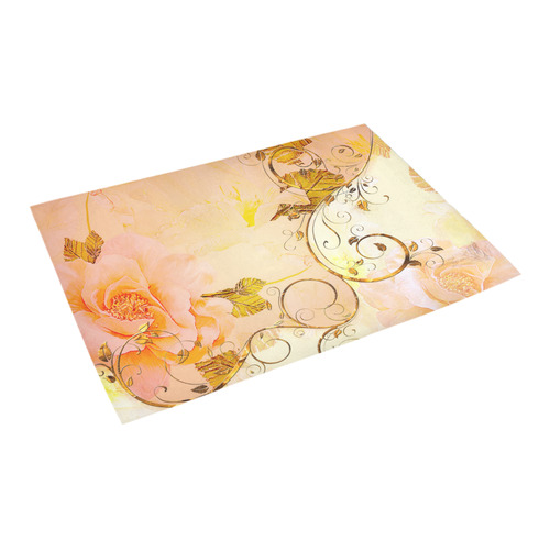 Beautiful flowers in soft colors Azalea Doormat 24" x 16" (Sponge Material)