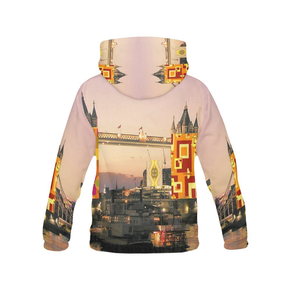 london autumn collage All Over Print Hoodie for Men (USA Size) (Model H13)