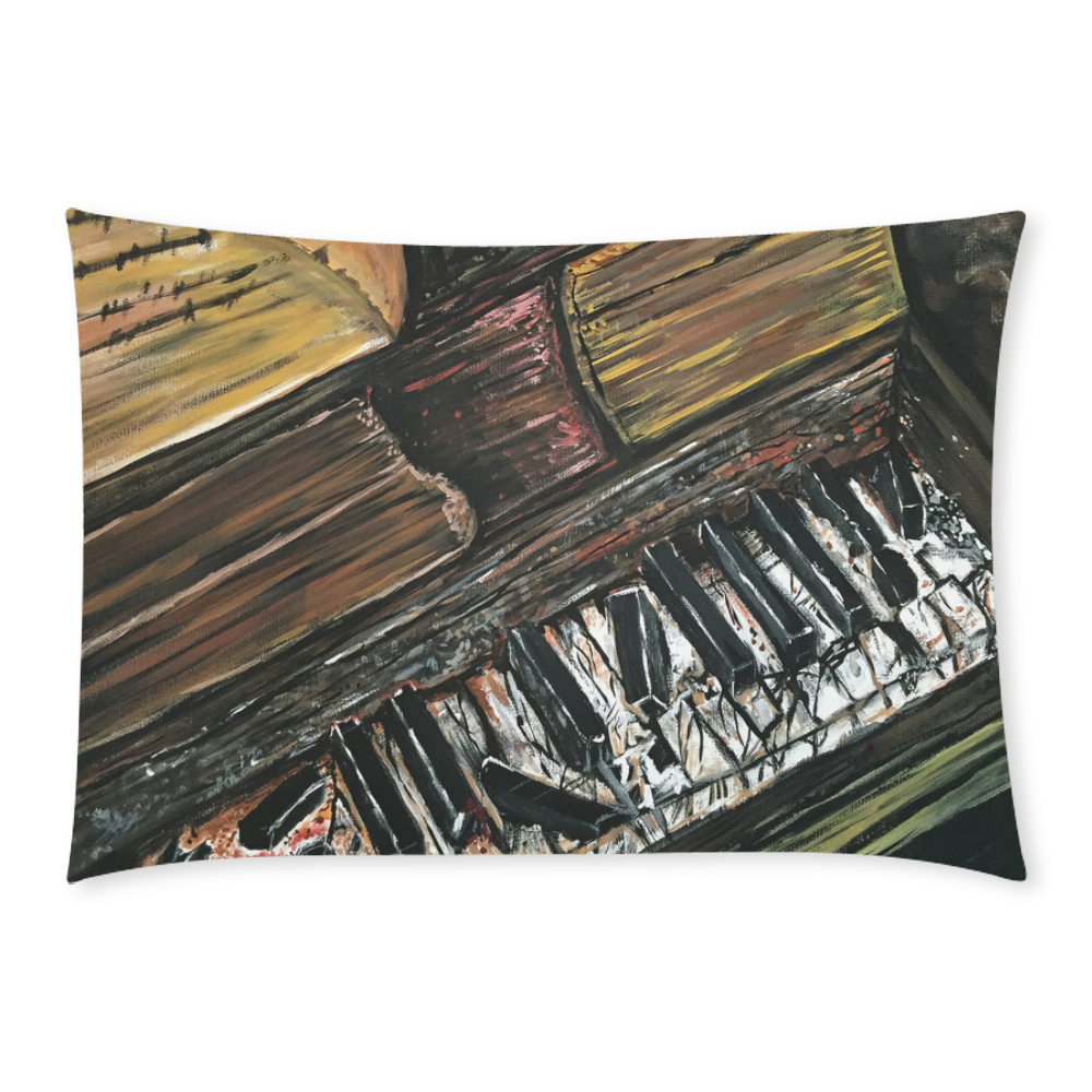 Broken Piano Custom Rectangle Pillow Case 20x30 (One Side)